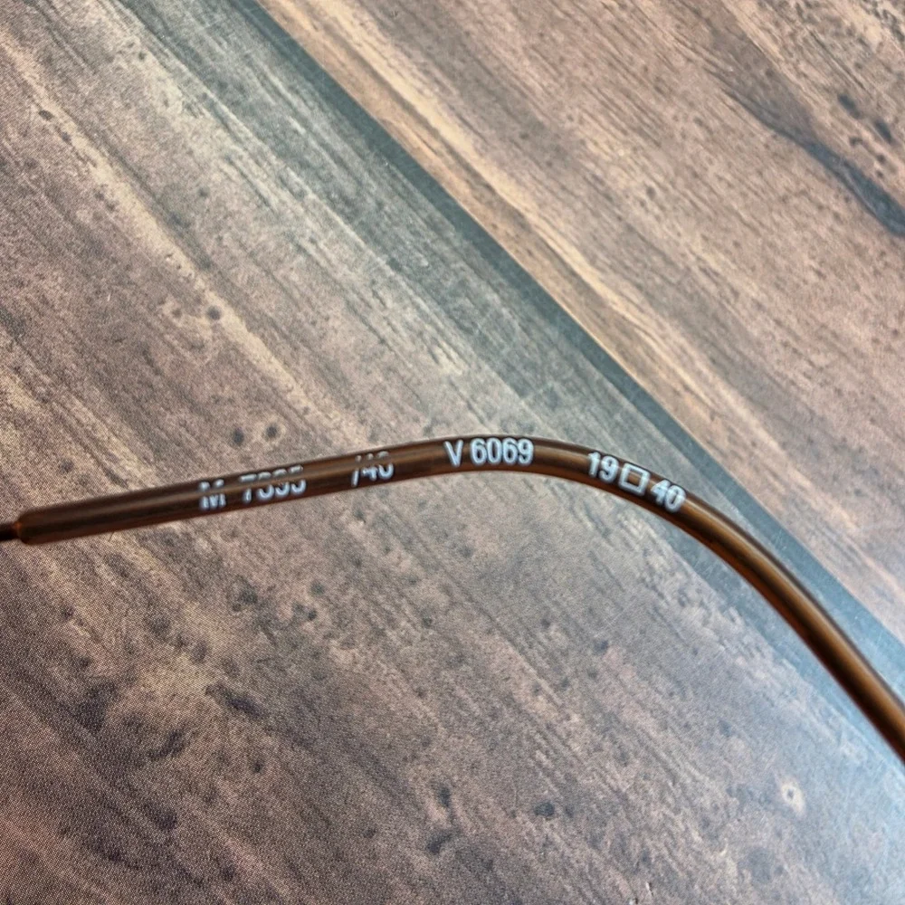 Silhouette V 6069 Rimless Eyeglasses Bronze Cat Eye Frames Austria 19-140-40